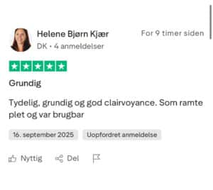 Dygtig 5-stjernet anbefaling